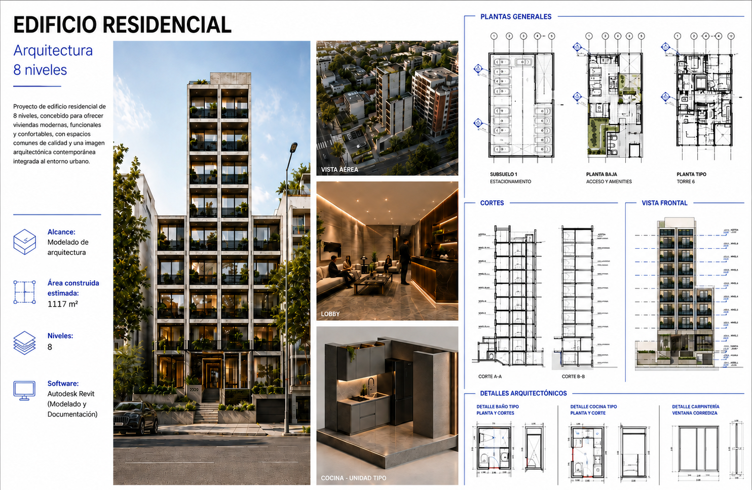 Edificio Residencial 8 Niveles
