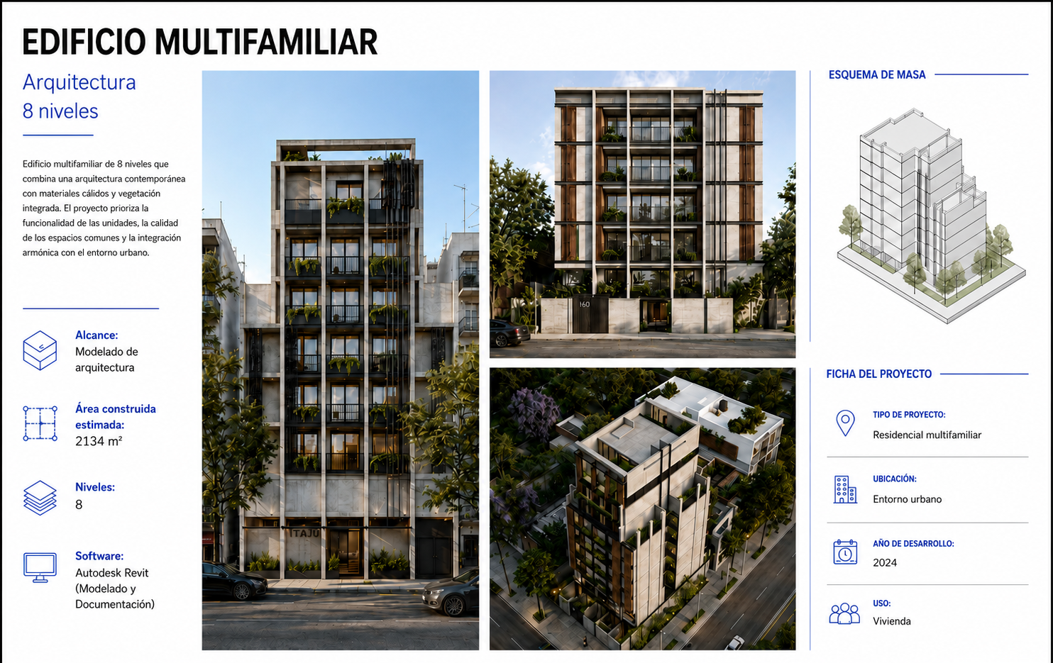 Edificio Multifamiliar 8 Niveles