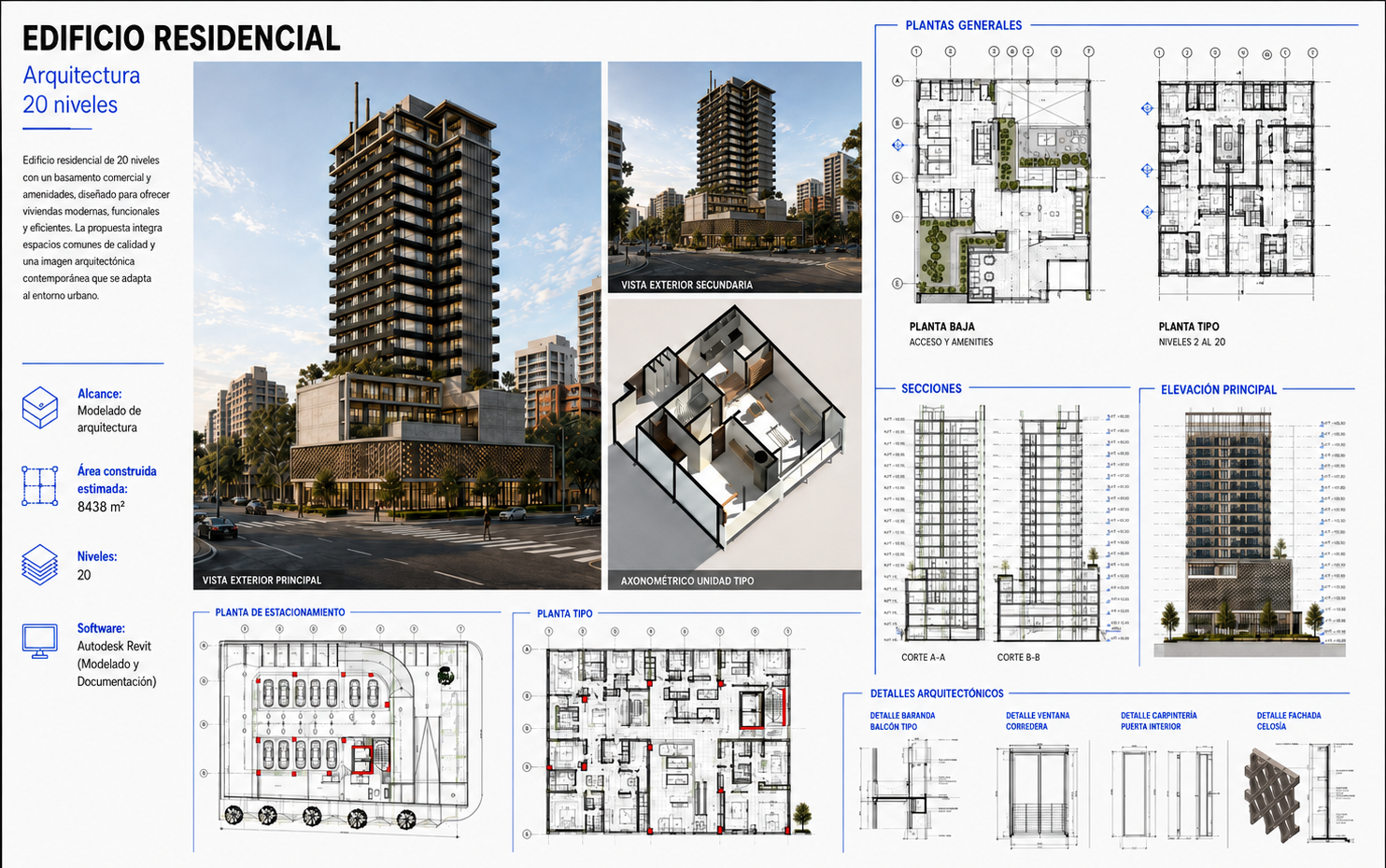 Edificio Residencial 20 Niveles