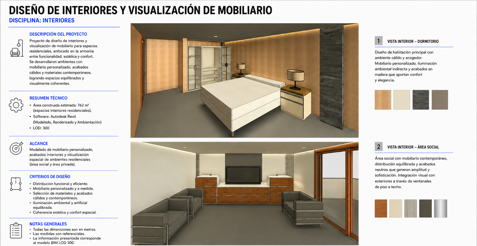 Diseño de Interiores y Mobiliario